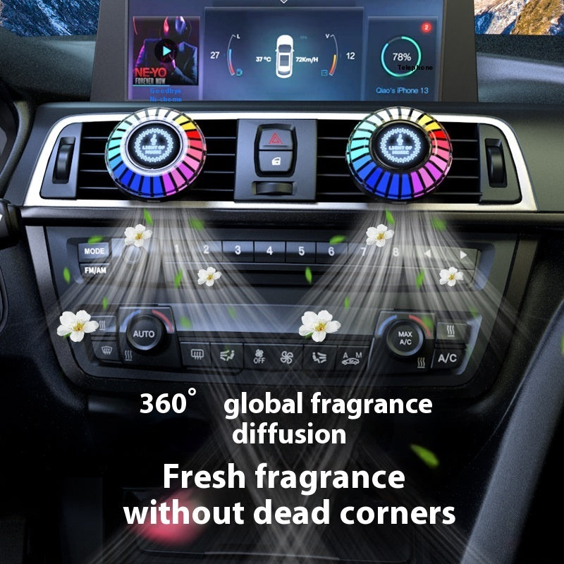 Car Air Outlet Pickup Light Solid Aromatherapy Music Rhythm Light Car