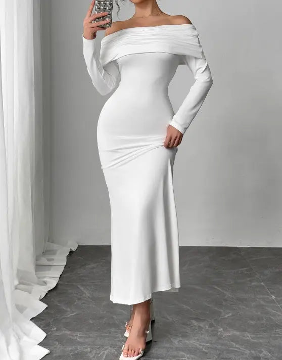 Backless Slim Fit Dress Ocean Vault