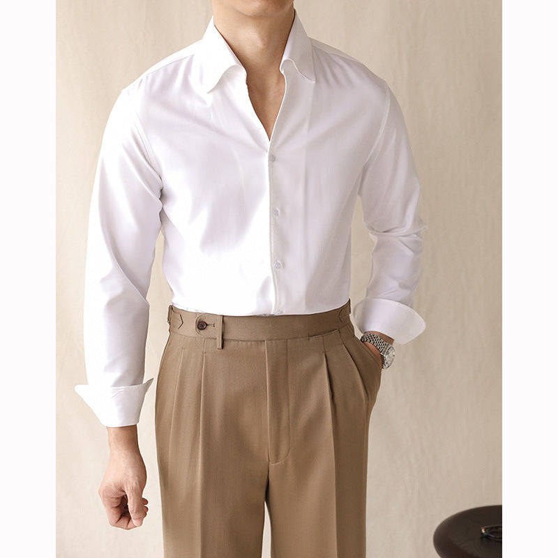 One-piece Collar Long-sleeved Shirt