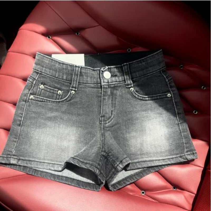 Women's Rich Crotch Pants Elastic Hip Shorts
