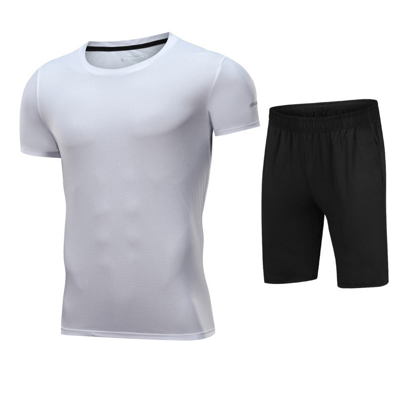 Sportswear short sleeve fitness shorts running suit