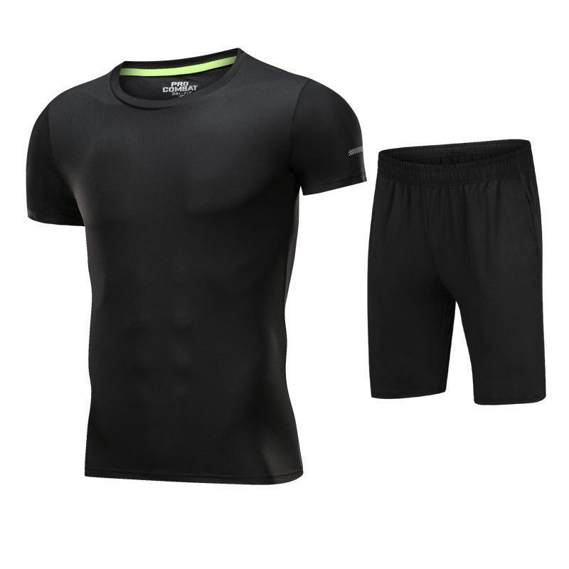 Sportswear short sleeve fitness shorts running suit