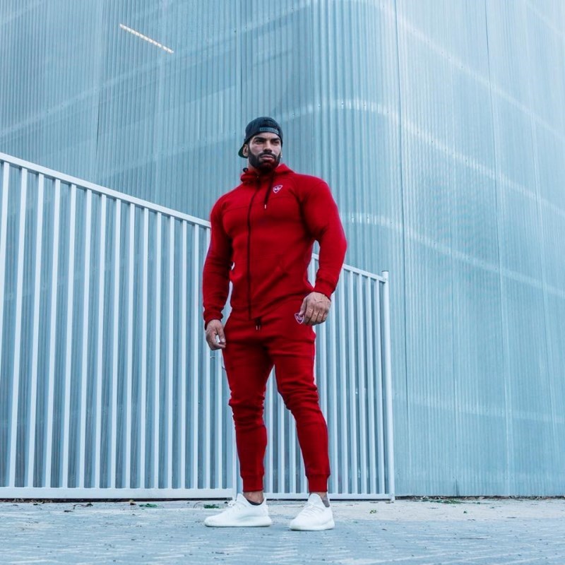 Slim fit hooded sportswear