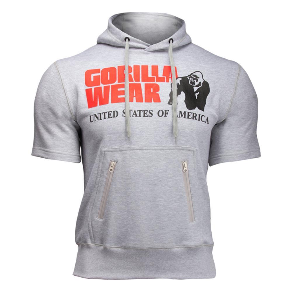 Casual fitness tight hooded short sleeve sportswear