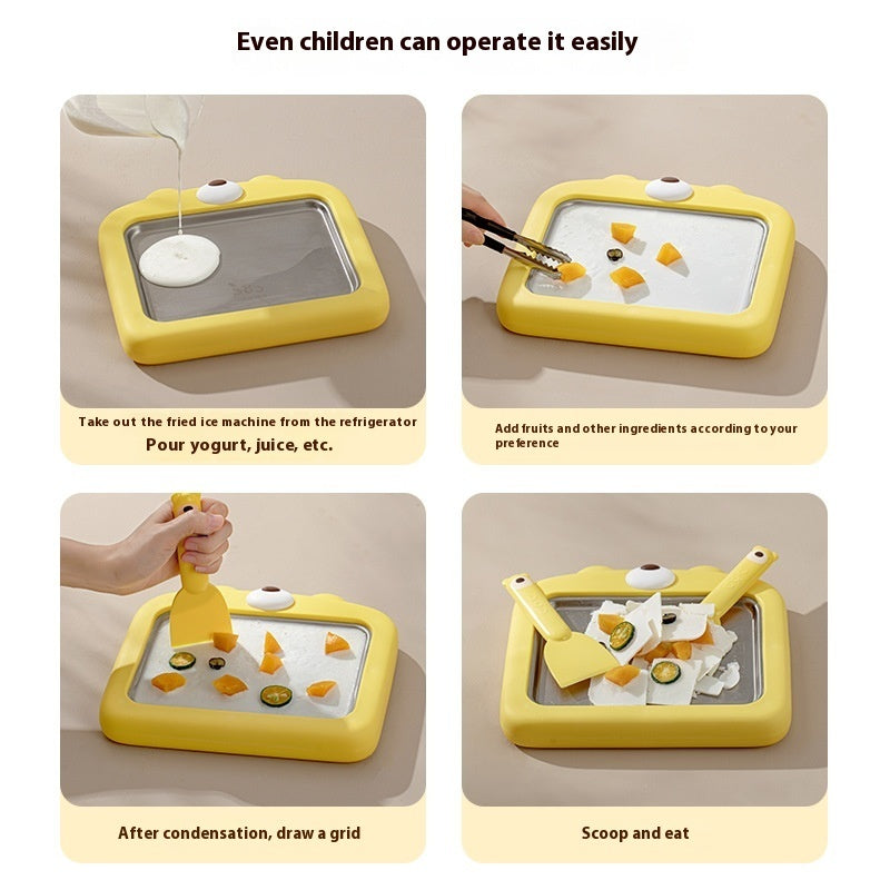 Fried Ice Machine Homemade Fruit Plug-in-free Ice Cream Fried Yogurt Machine