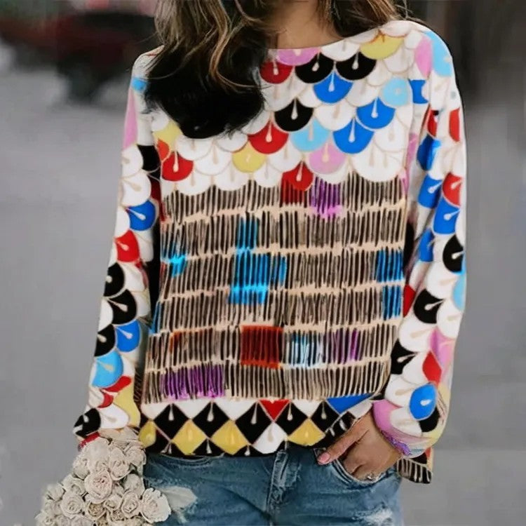 Digital Printed Women's Sweater