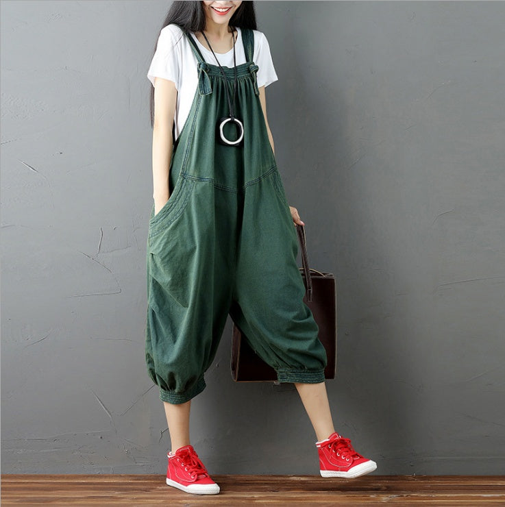 Women Casual Drop Crotch Jumpsuits