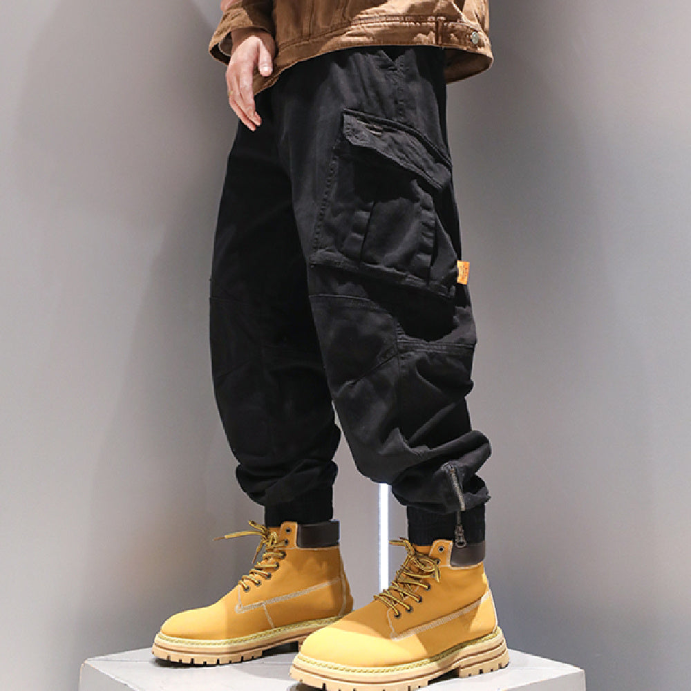 Foot Binding Zipper Design, Niche Casual Pants