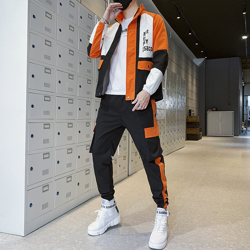 Two-piece hip-hop jacket sportswear