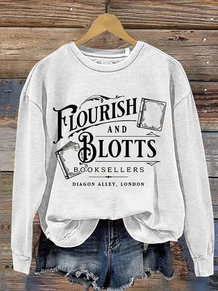 Fashion Digital Printed Round Neck Sweater