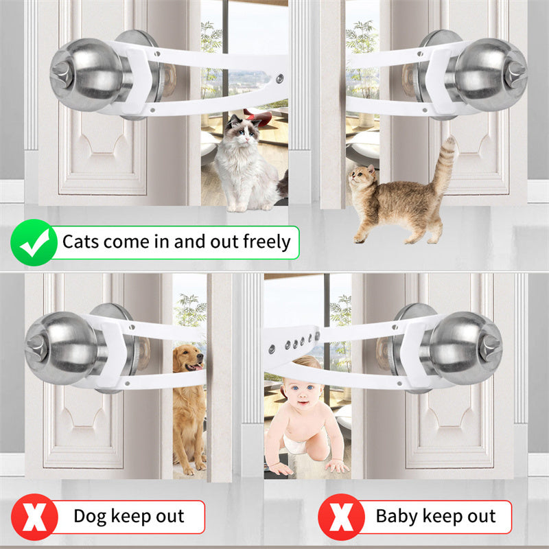 Pet Door Holder Latch Prevents Dogs/Cats From Entering/Exiting