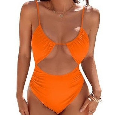 European And American Cute Women's One-piece Swimsuit