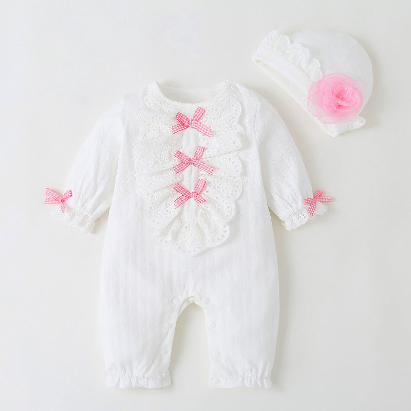 Baby girl Jumpsuit With Cap