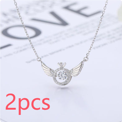 Angel Wings Wings Necklace Women's Korean Light Luxury Simple
