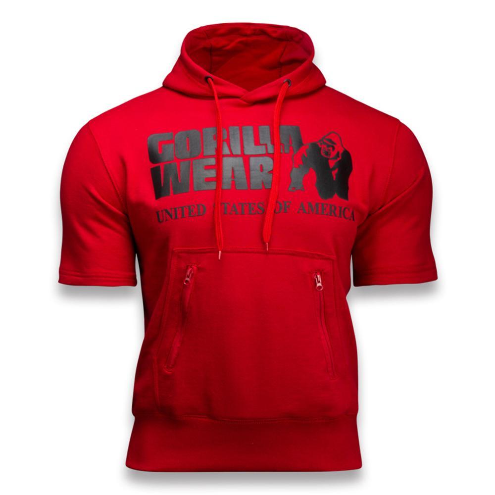 Casual fitness tight hooded short sleeve sportswear