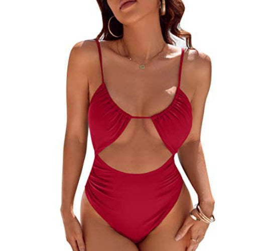 European And American Cute Women's One-piece Swimsuit