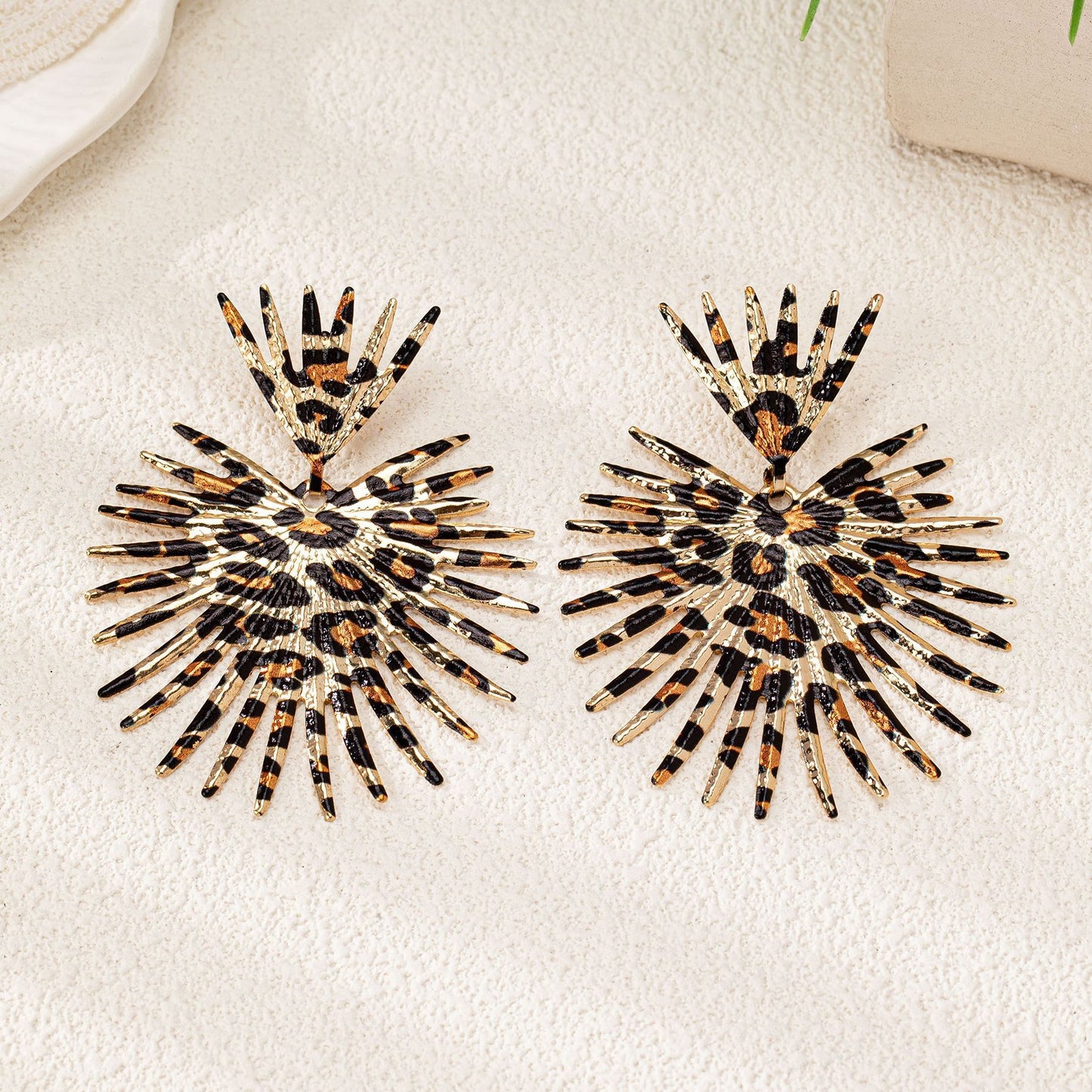 Fashion Temperament Leopard Print Women's Earrings