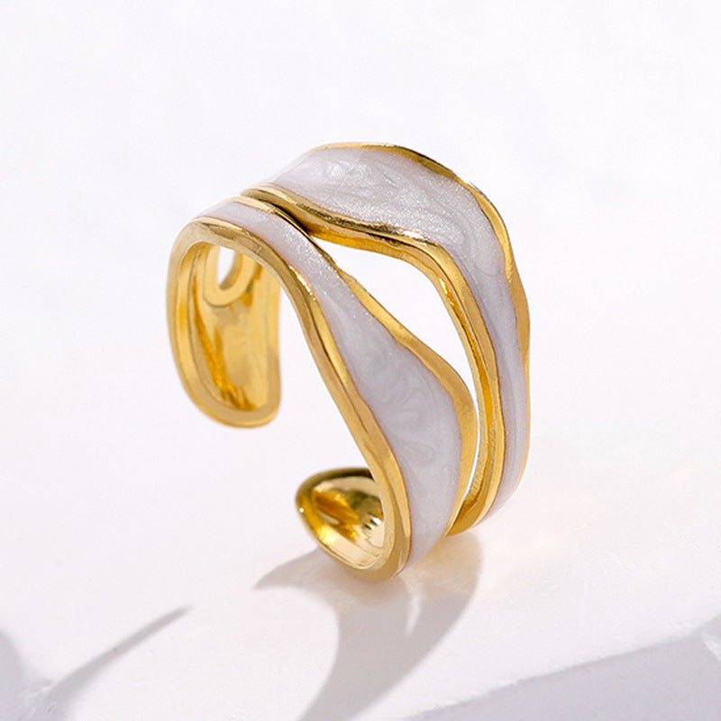 European And American Simple Titanium Steel Ring