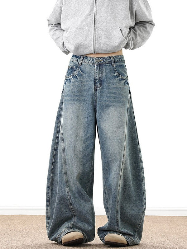 Men's And Women's American Retro Loose Pants