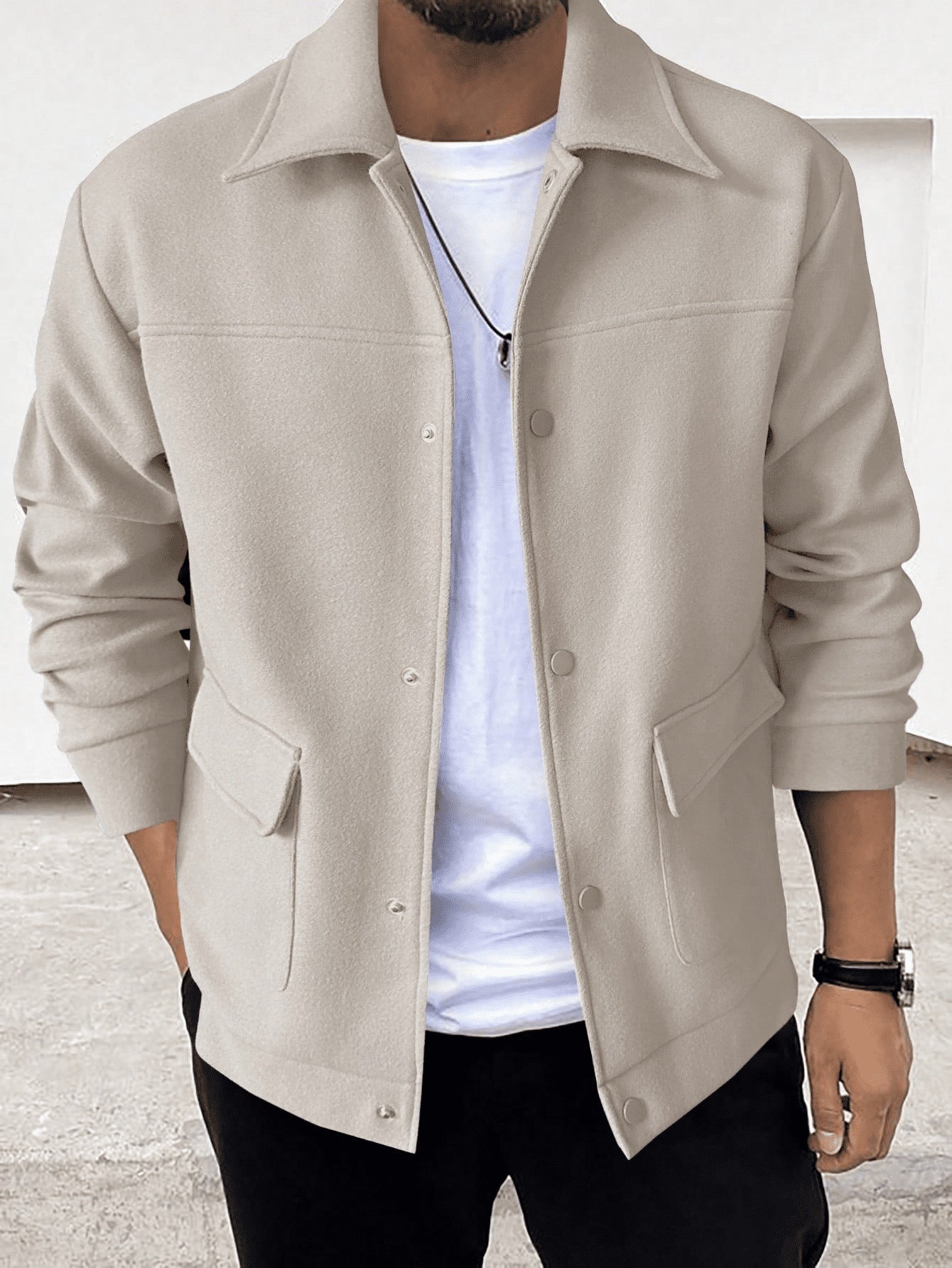 Men's Button - Up Design Casual Jacket