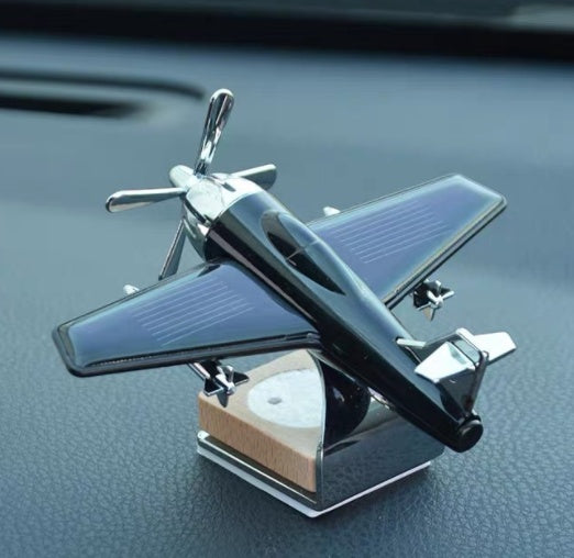 Car Perfume Interior Solid Decoration Solar Airplane Ornaments