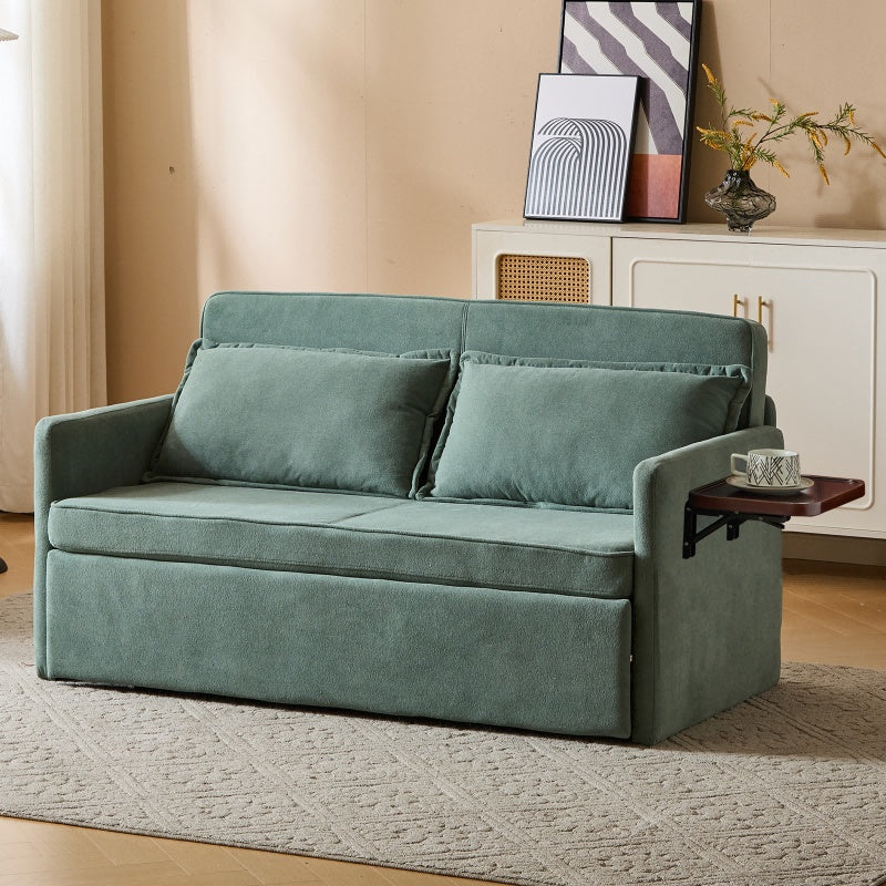 Adult Sleeper Chair Bed, 3-in-1 Convertible Sofa Chair Bed Pull-out Sofa Bed, Convenient Folding Tray Table With USB And Type-C Charging Ports Modern Loveseat For Living Room Cannot Be Sold On Temu