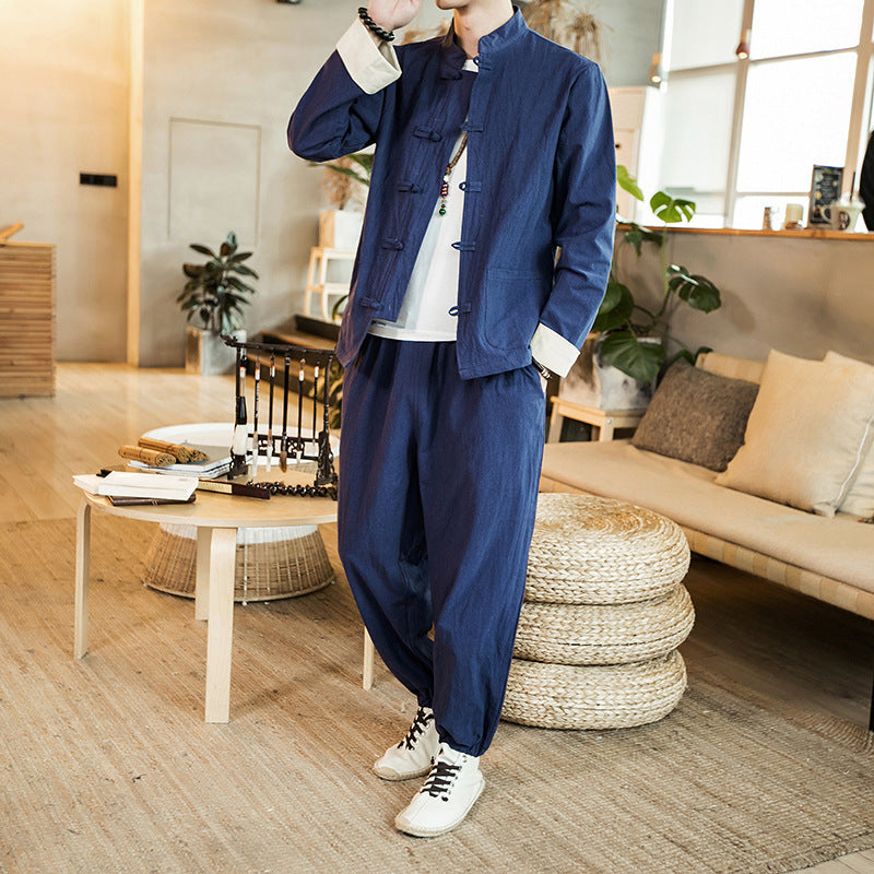 Men's Fashion Personality Loose Large Size Hanfu Suit