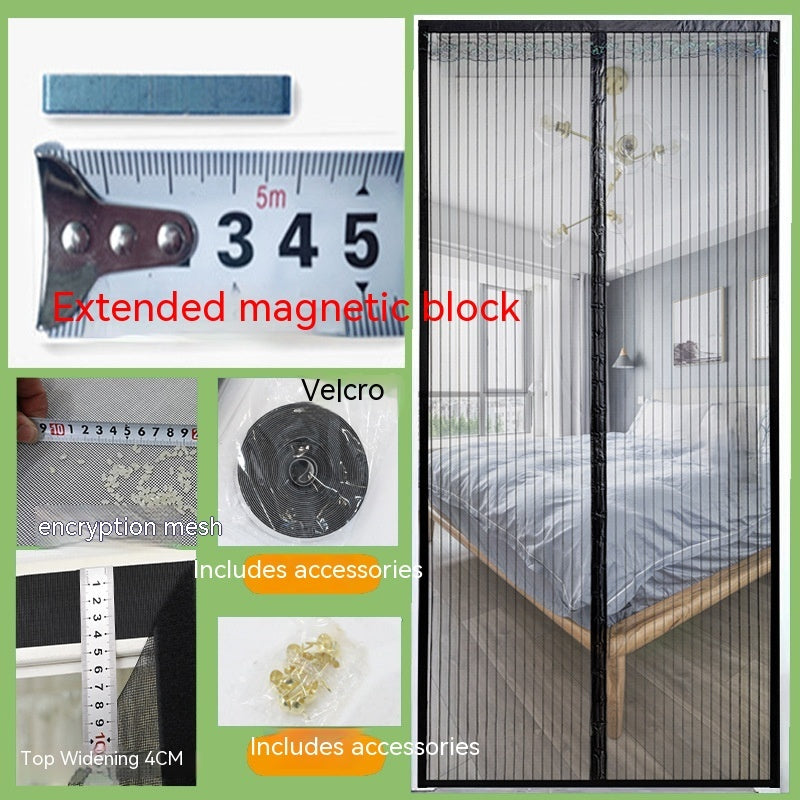 Decorative Magnetic Magic Door Curtain Stickers Punch-free Household
