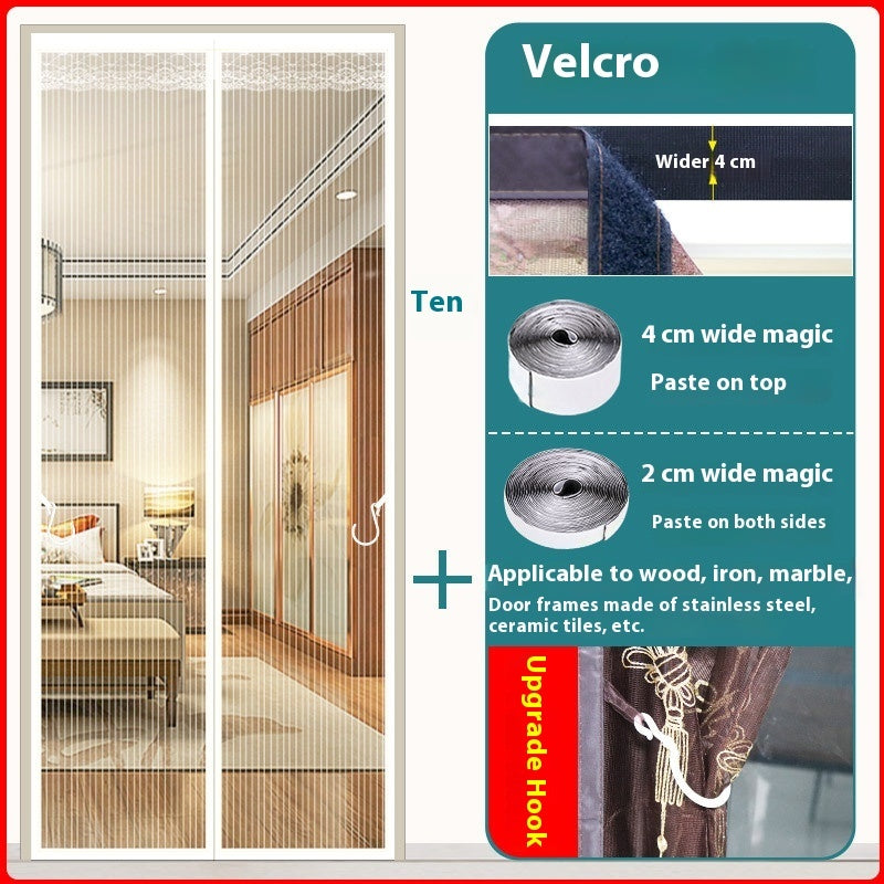 Decorative Magnetic Magic Door Curtain Stickers Punch-free Household