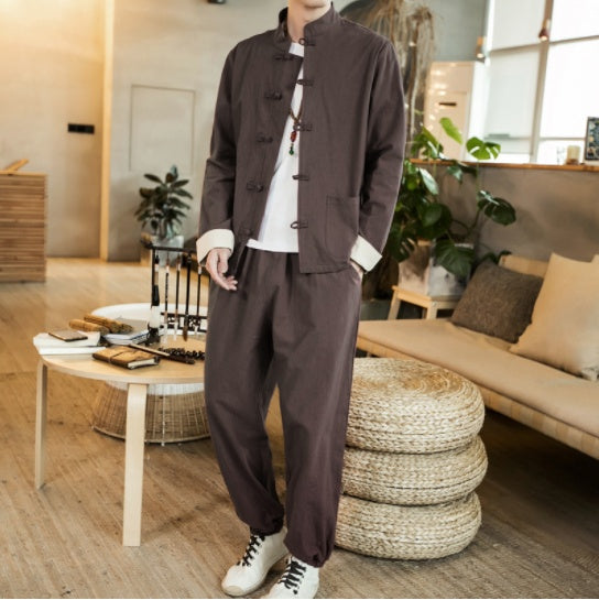 Men's Fashion Personality Loose Large Size Hanfu Suit