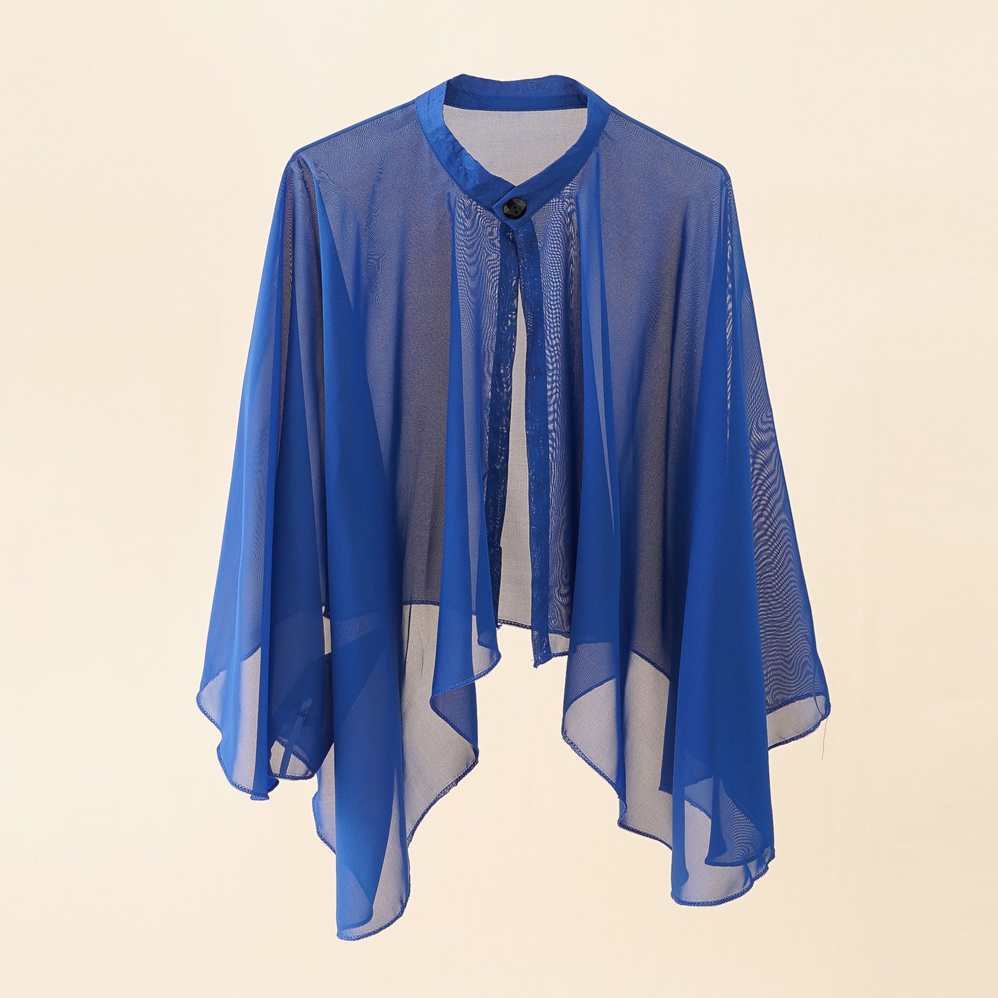 Solid Color Ventilation Shawl Button Chiffon Sunscreen Women's Fashion
