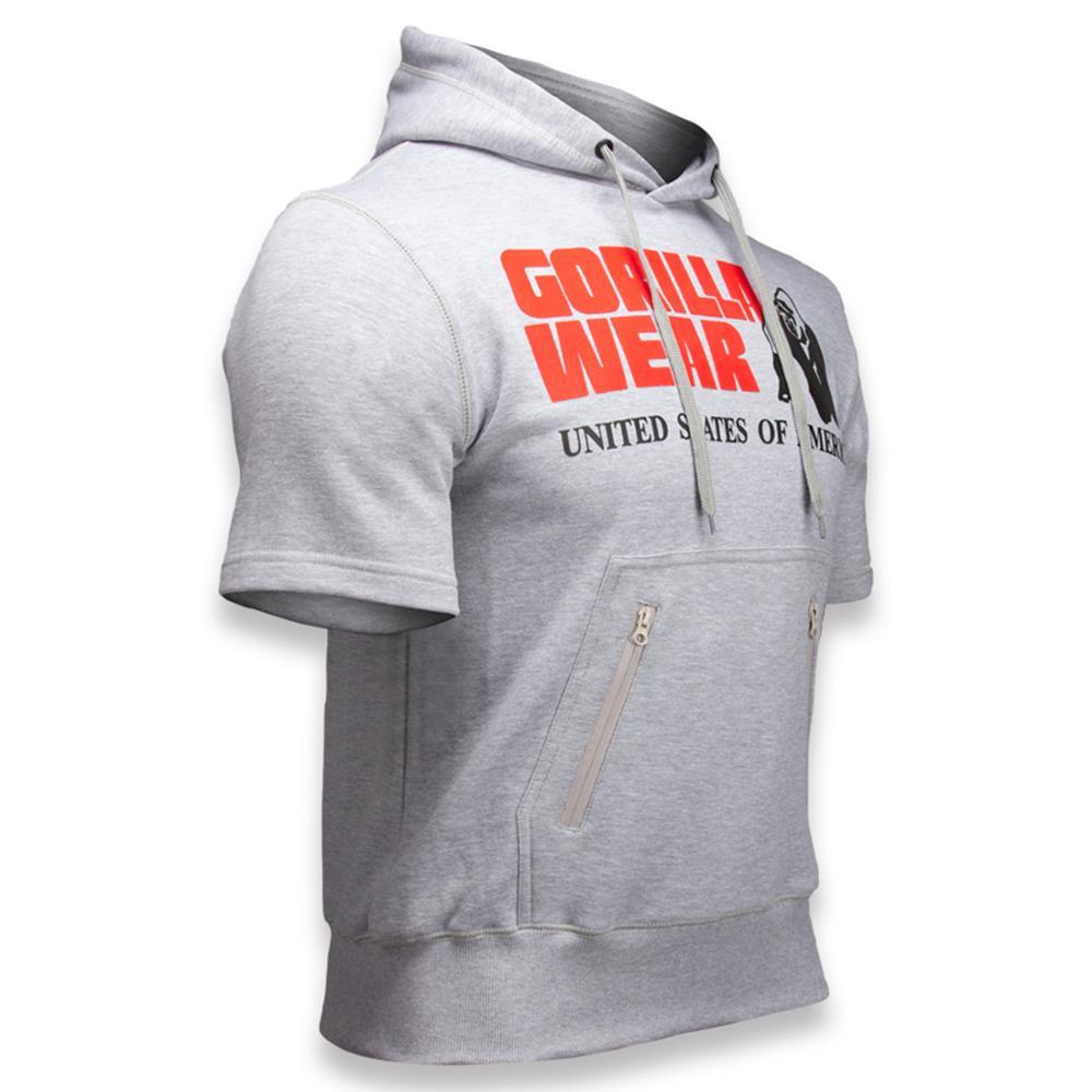 Casual fitness tight hooded short sleeve sportswear