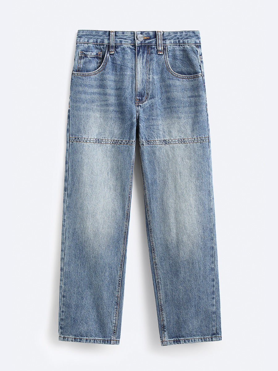 American High Street Vintage Jeans Men's Autumn