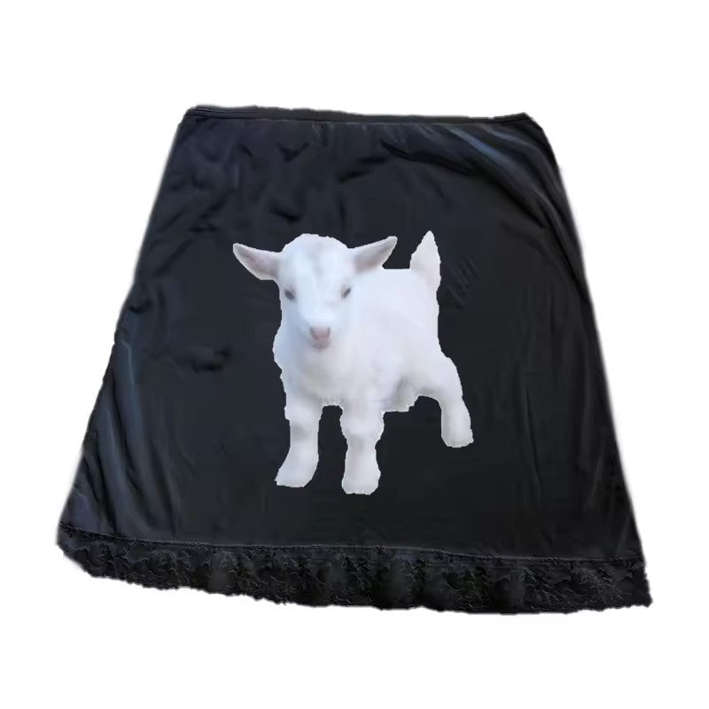 Women's High Waist Cute Animal Pattern Printed Skirt