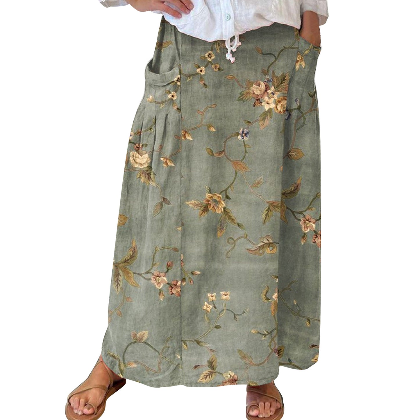 Women's Fashion Vintage Floral Holiday Dress