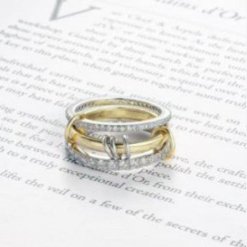 Stainless Steel Ring Zircon Titanium Steel Full Diamond Ring