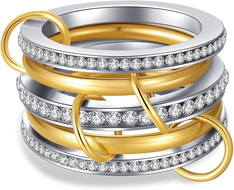 Stainless Steel Ring Zircon Titanium Steel Full Diamond Ring