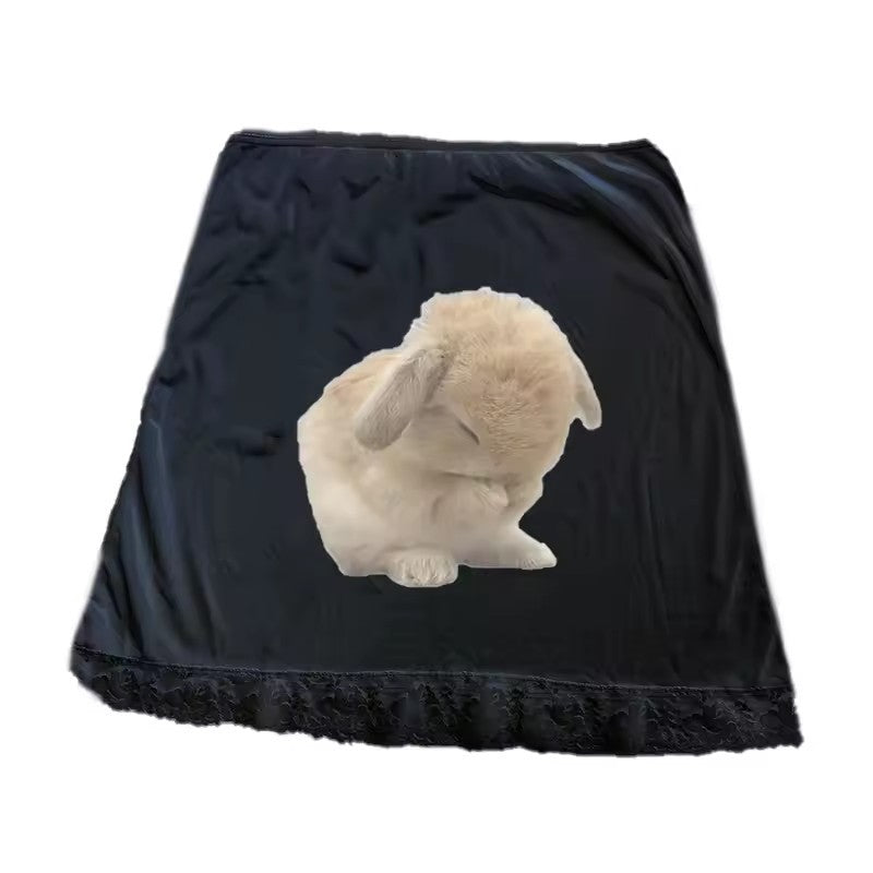 Women's High Waist Cute Animal Pattern Printed Skirt