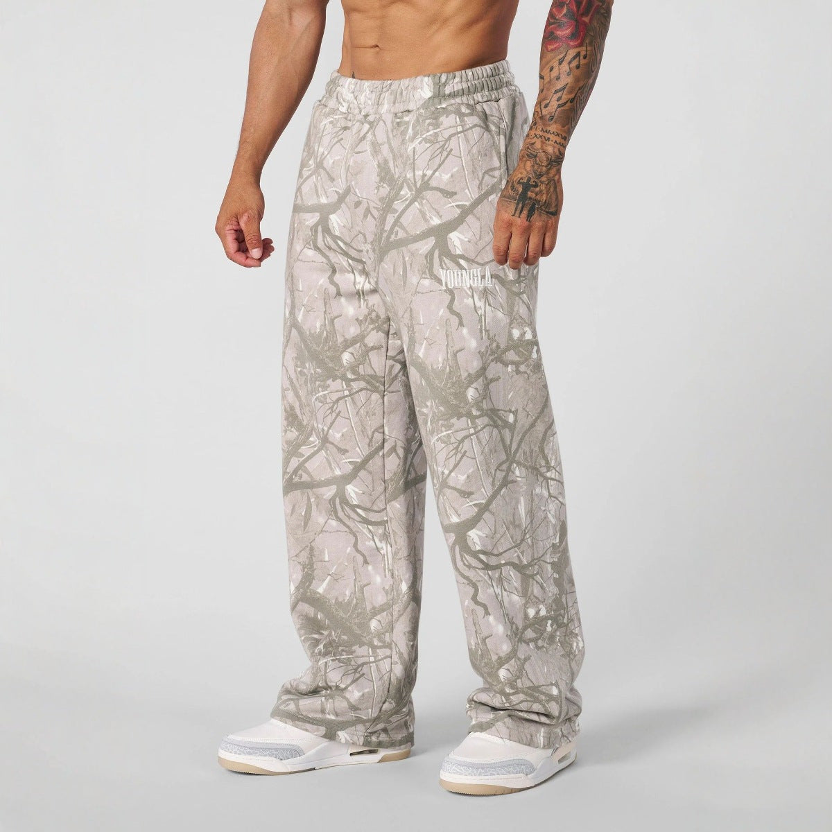 Casual Pants Digital Camouflage Printing Straight-leg Trousers