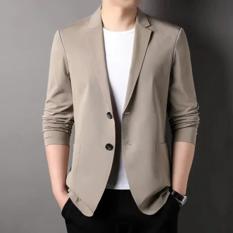 Thin Solid Color Men's And Women's Casual Small Suit Korean-style Business Single Western Sun-proof Suit Jacket