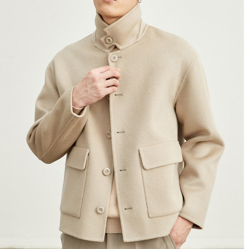 Double-sided Woolen Jacket Men's Short
