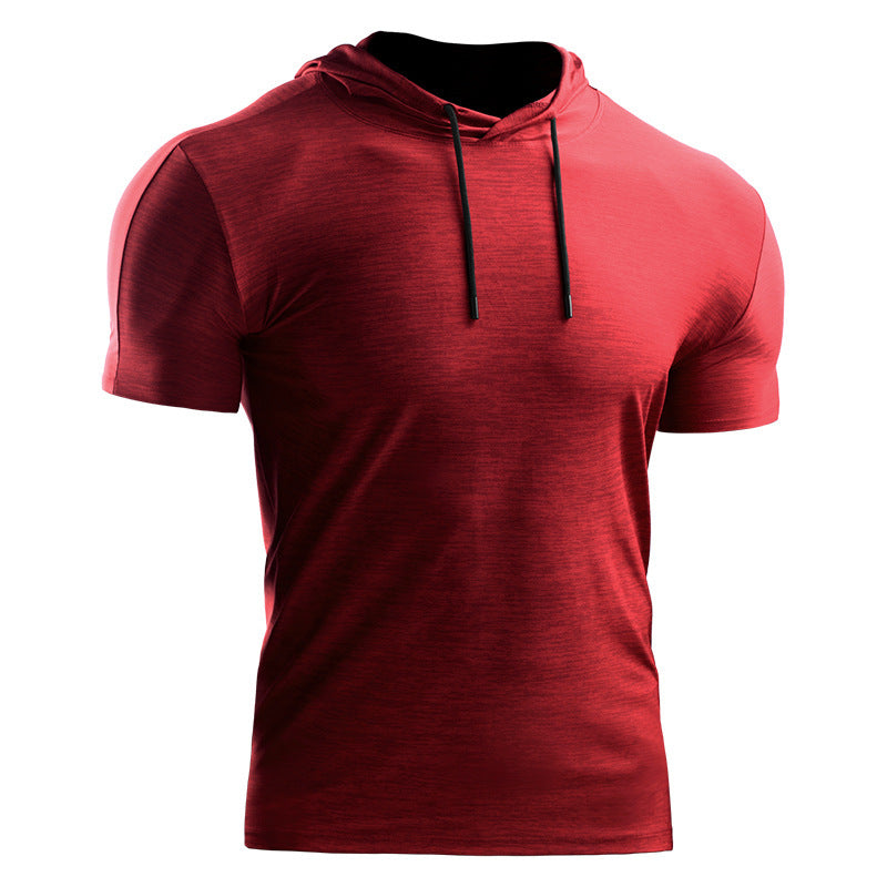 Summer Basketball Hooded Sportswear Men's Short Sleeve