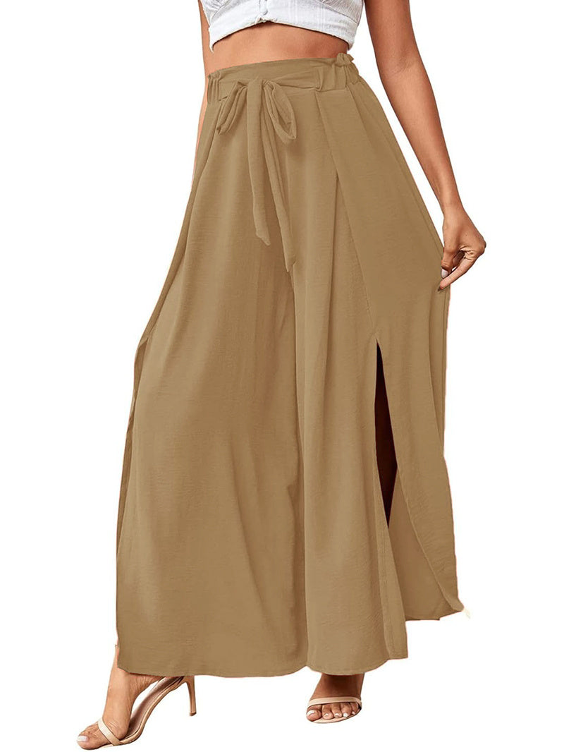 Simplicity Solid Color Skirts Khaki