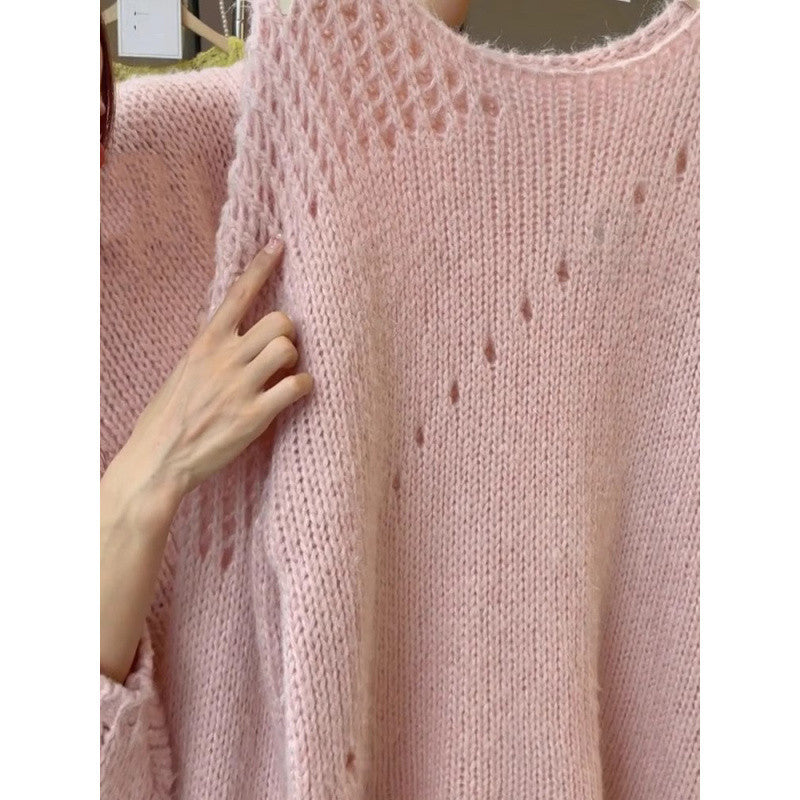 Women's Style Knitted Hollow Out Sweater