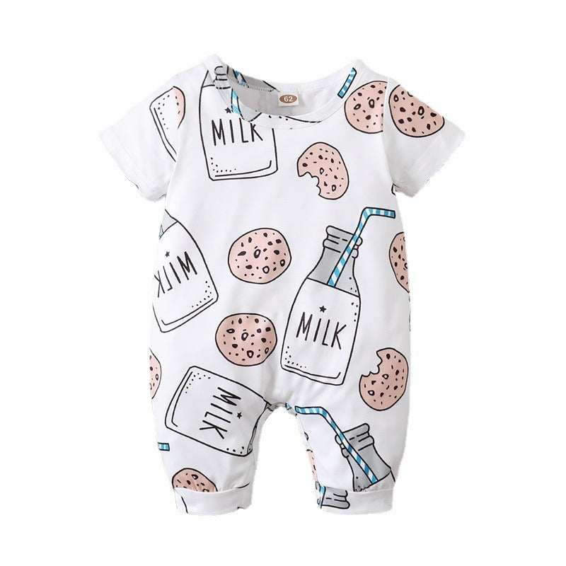 Baby Cotton Short Sleeve Romper
