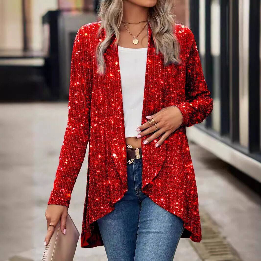 Bronzing Coat Stage Shiny Small Coat Fashion