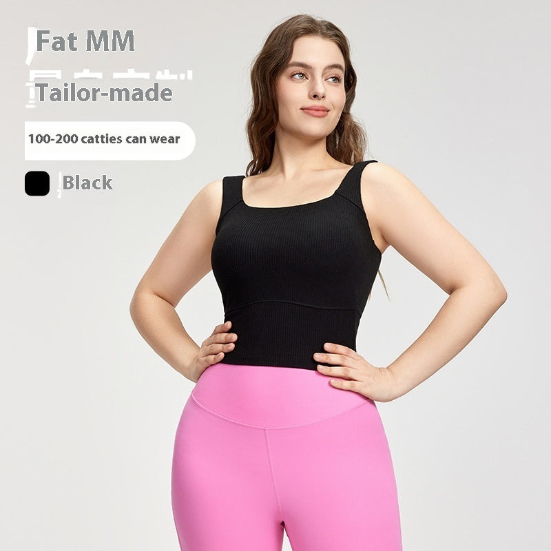 Yoga Clothing Top Women's Belt Chest Pad Vest