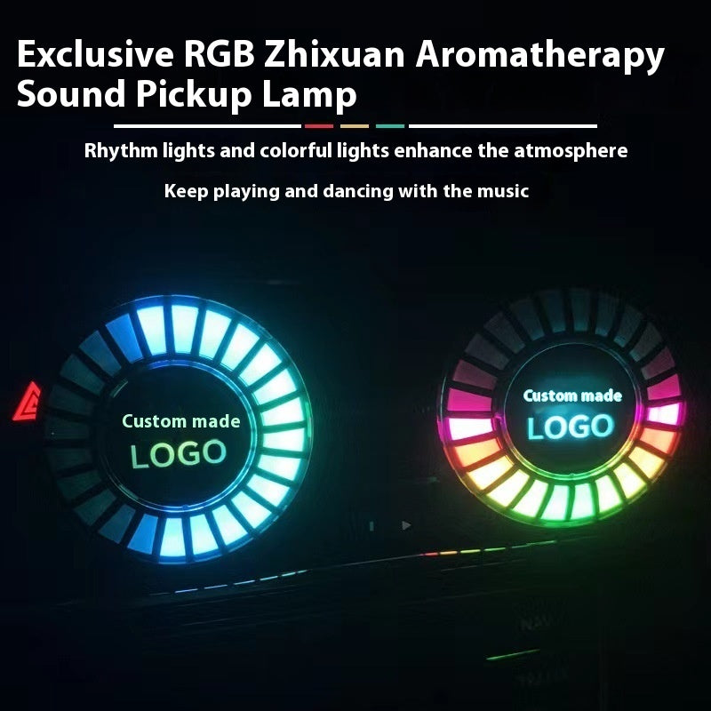 Car Air Outlet Pickup Light Solid Aromatherapy Music Rhythm Light Car
