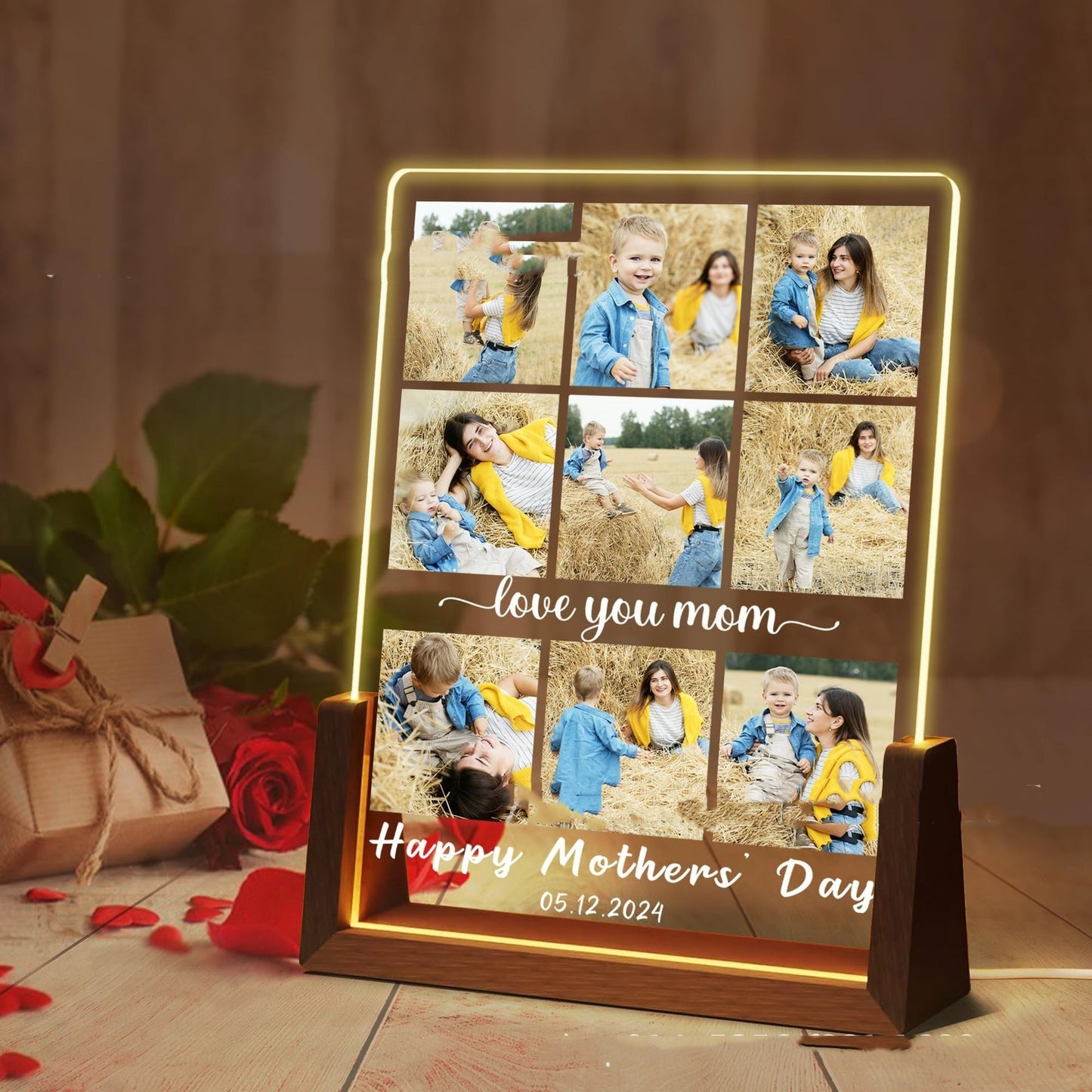 Small Night Lamp Mother's Day Photo Printing Decoration