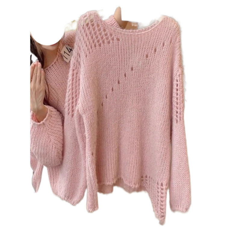 Women's Style Knitted Hollow Out Sweater